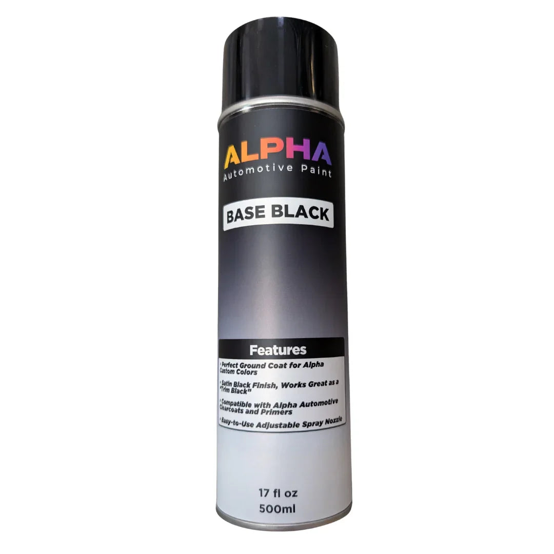 Base Black Satin Spray Can