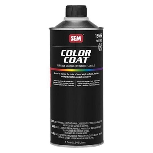 SEM 15526 Color Coat Fast Red, 1 Quart | Auto Interior Paint