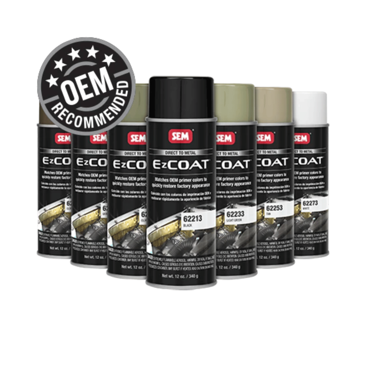 SEM EZ Coat 62273 Direct-To-Metal White E-Coat, 16 oz