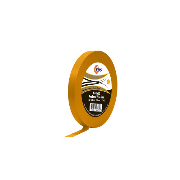 FBS Distribution 1/2"X36Y Fine Line Tape Proband Yellow