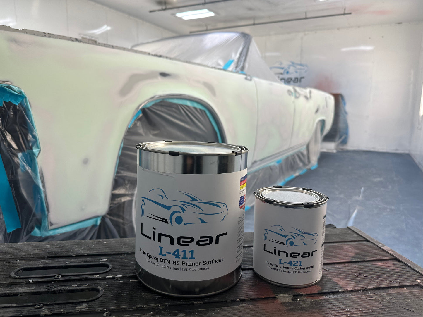 Linear L-411, L-417, L-418 High Build DTM Epoxy Primer kit