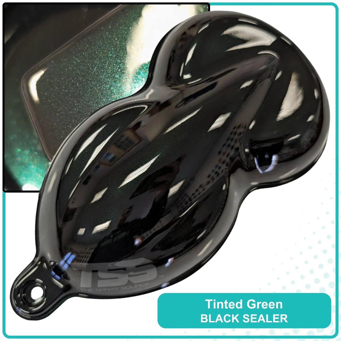Tinted Green Spray Can