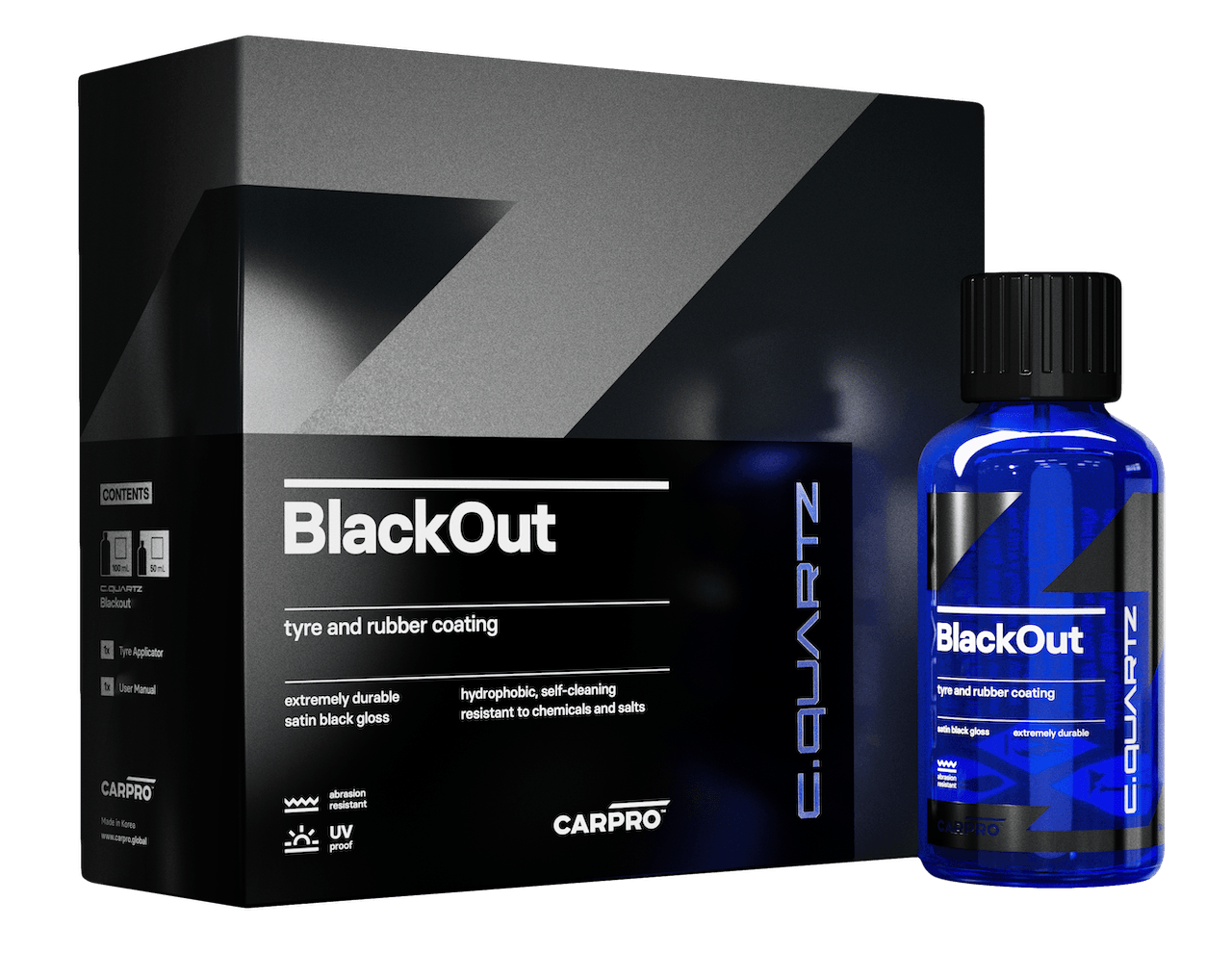 CQUARTZ Blackout (Tire & Rubber Coating)