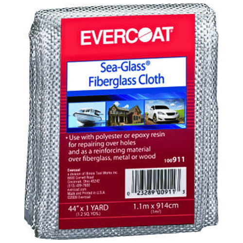 EVERCOAT Sea-Glass 100911 Fiberglass Cloth, 44 in W x 1 yd L