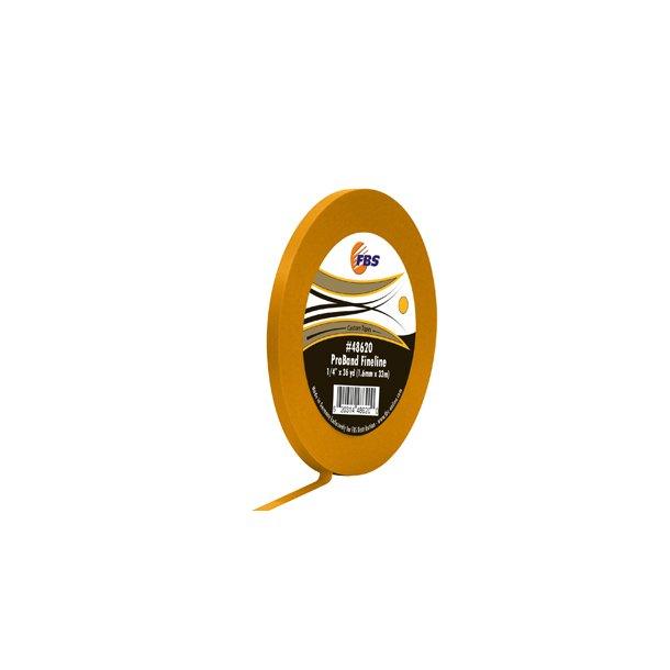 FBS Distribution 1/4"X36Y Fine Line Tape Proband Yellow