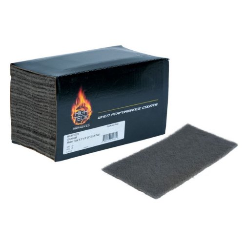 High Teck 4.5 in x 9 in Thin Gray Scuff Pad, Ultra Fine Grit, 20 pc