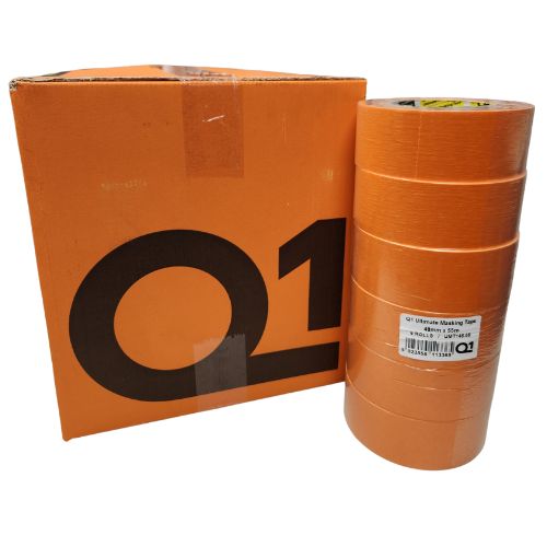 Q1 48 mm (2.0") Ultimate Orange Masking Tape, Case of 24
