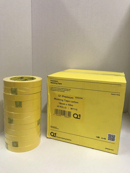 Q1 Premium Yellow Masking Tape .75"