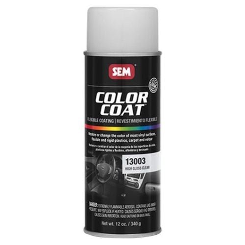 SEM 13003 Color Coat High Gloss Clear, 16 oz | Aerosol | Auto Interior Paint