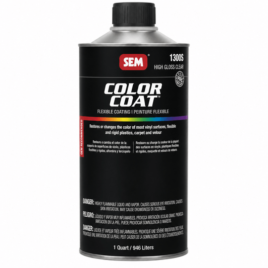 SEM 13026 Color Coat  Low Luster Clear, 1 Quart | Auto Interior Paint