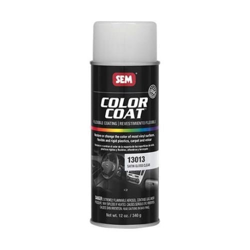 SEM 13013 Color Coat Satin Gloss Clear, 16 oz | Aerosol | Auto Interior Paint