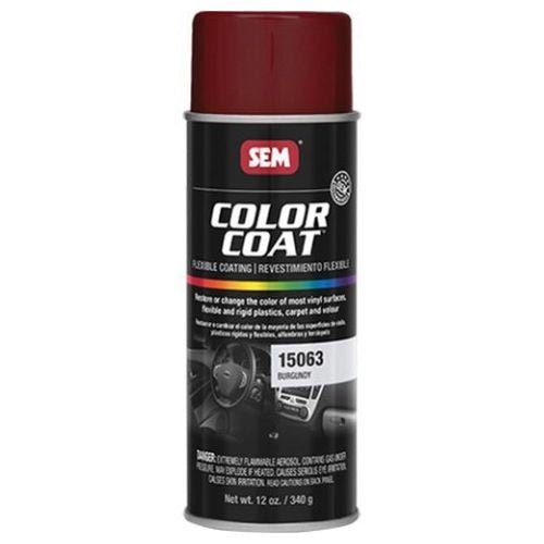 SEM 15063 Color Coat Burgundy, 16 oz | Aerosol | Auto Interior Paint