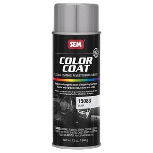 SEM 15083 Color Coat Silver, 16 oz | Aerosol | Auto Interior Paint