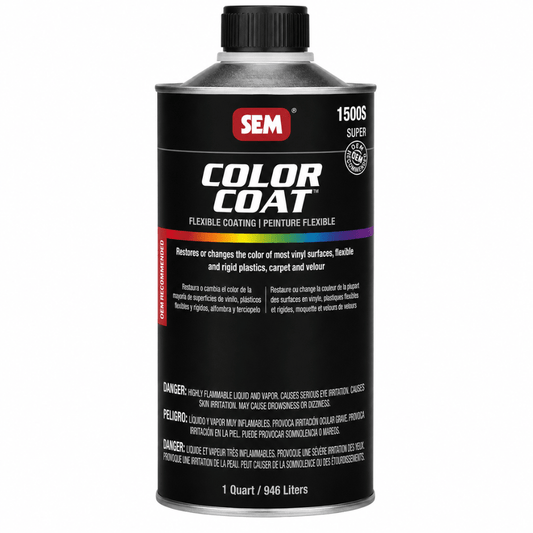 SEM 15086 Color Coat Silver, 1 Quart | Auto Interior Paint