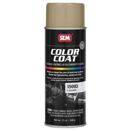 SEM 15093 Color Coat Lt Buckskin, 16 oz | Aerosol | Auto Interior Paint