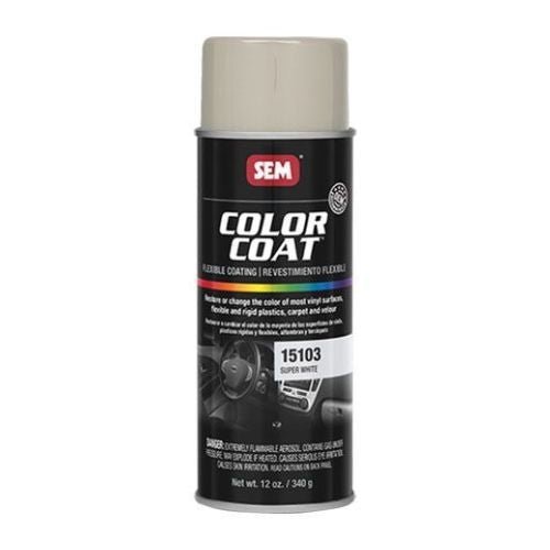 SEM 15103 Color Coat Super White, 16 oz | Aerosol | Auto Interior Paint