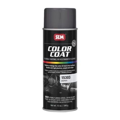 SEM 15303 Color Coat Graphite, 16 oz | Aerosol | Auto Interior Paint
