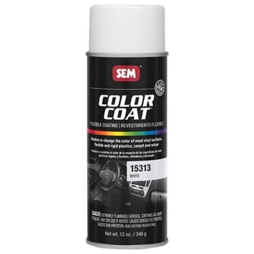 SEM 15313 Color Coat White, 16 oz | Aerosol | Auto Interior Paint