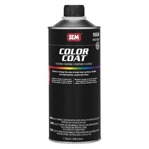 SEM 15536 Color Coat Fast Blue, 1 Quart | Auto Interior Paint