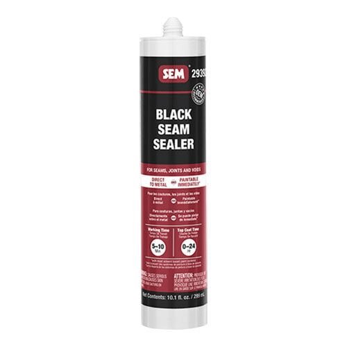 SEM 29392 1K Black Seam Sealer, 10.1 oz Tube