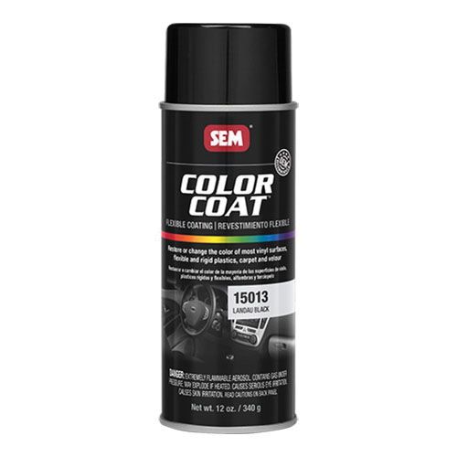 SEM Color Coat 15013 Landau Black Specialty Flexible Coating, 16 oz