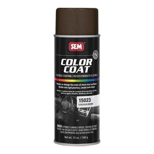 SEM Color Coat 15023 Cordovan Brown Specialty Flexible Coating, 16 oz
